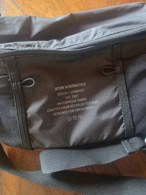 Ucon Acrobatics Berlin Germany Black Waterproof Crossbody Sling Shoulder Bag